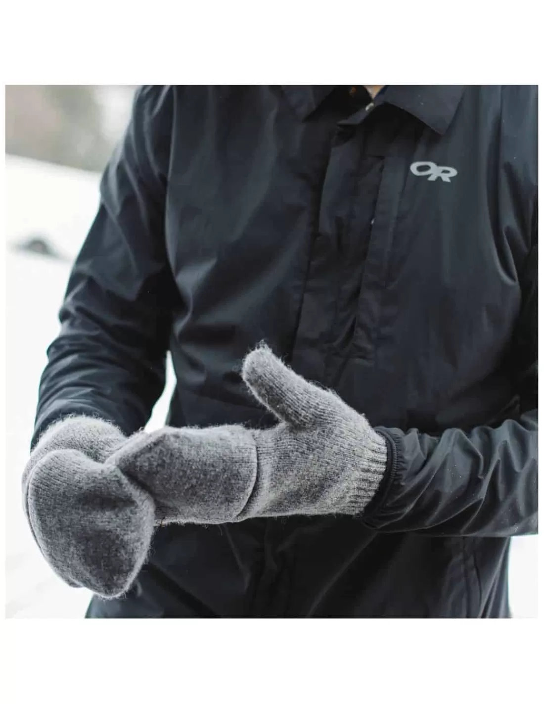 Hot Mitaine Convertible Laine Doublée Sherpa Homme Outdoor Research Lost Moufles