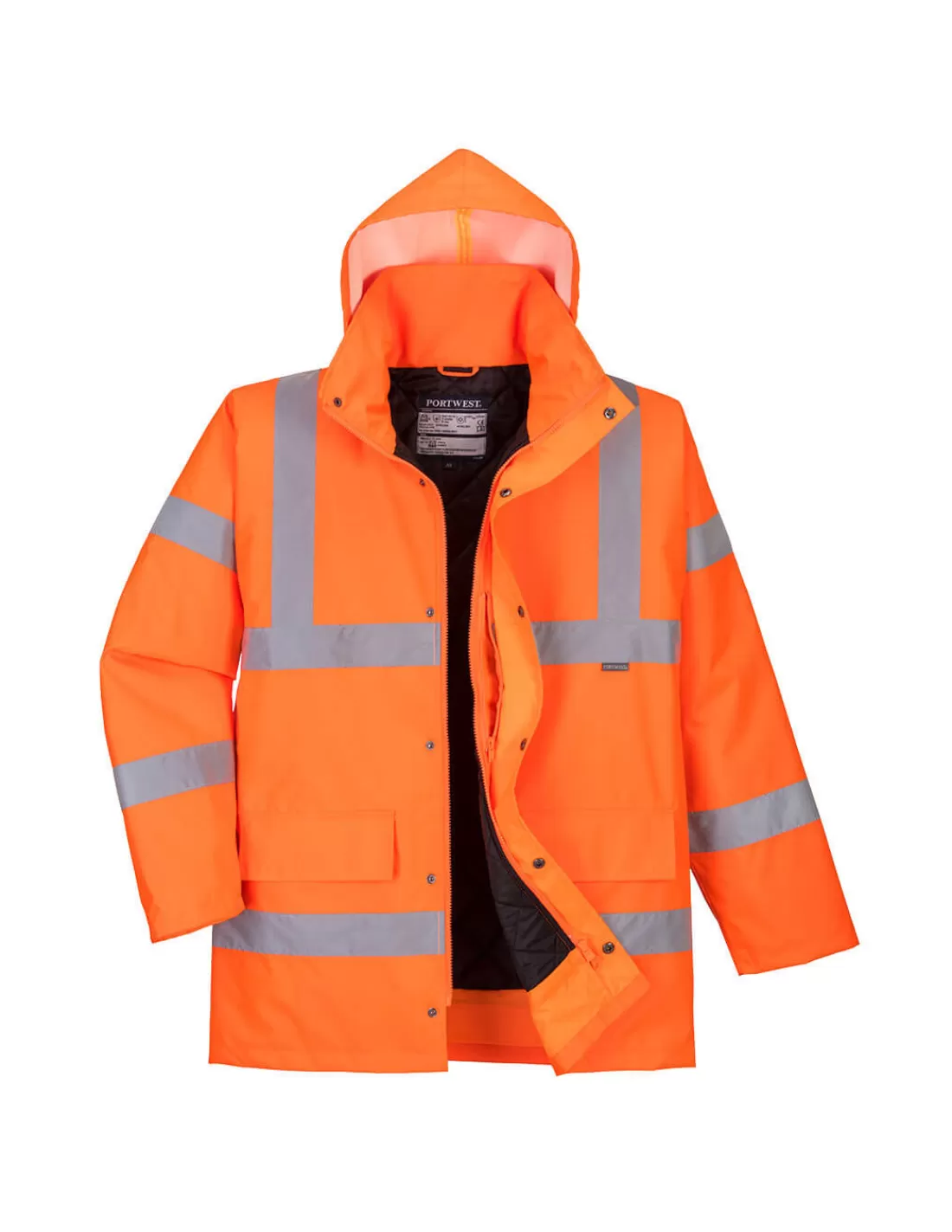 Clearance Parka Hiver De Signalisation EN20471 Classe 3 EN 343 Classe 4 RT30 Portwest Parka Haute Visbilite